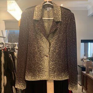 Premier Knits Size 10 Coffee Two Piece Jacket and Top